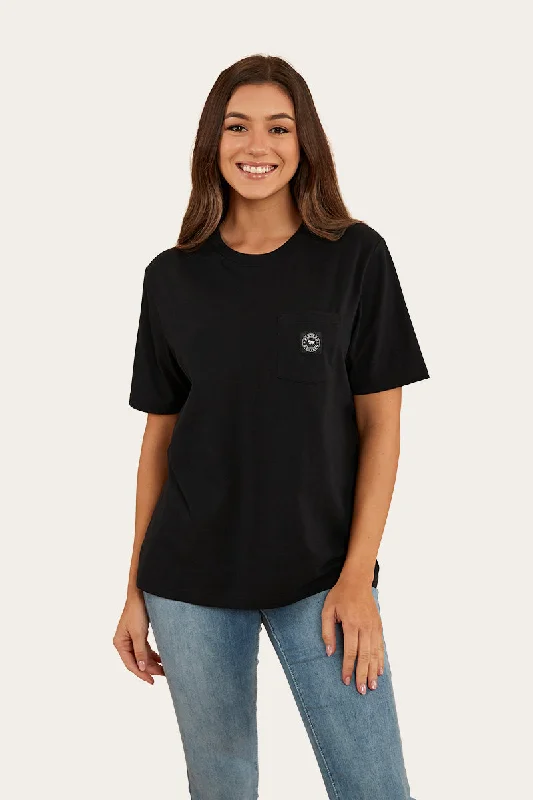Early Access Esther Womens Loose Fit T-Shirt - Black