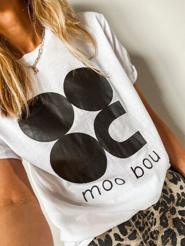 Act Fast JERSEY by MOO BOU Monogram T-Shirt