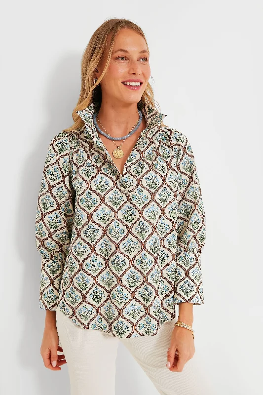 Super Bargain Porcelain Bouquet Corrigan Blouse