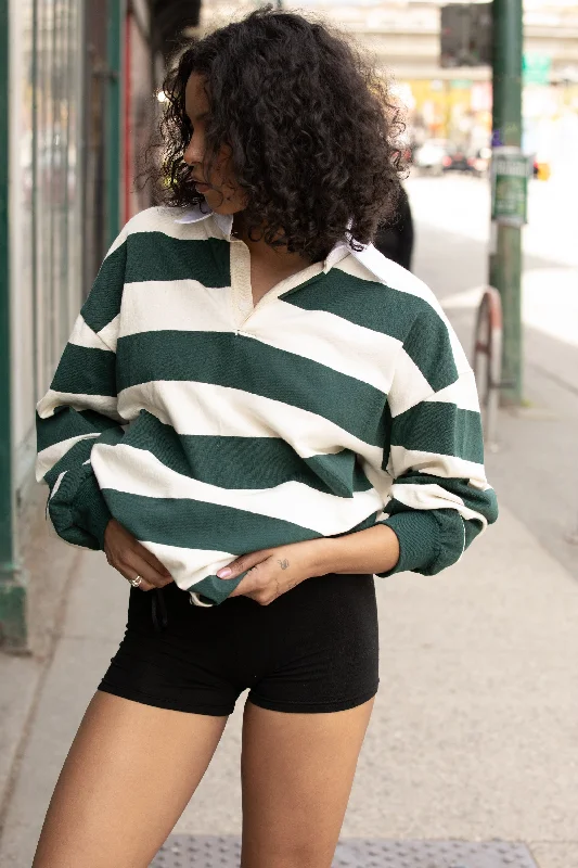 Weekend Savings Fiesta OVERSIZED STRIPED RUGBY SHIRT