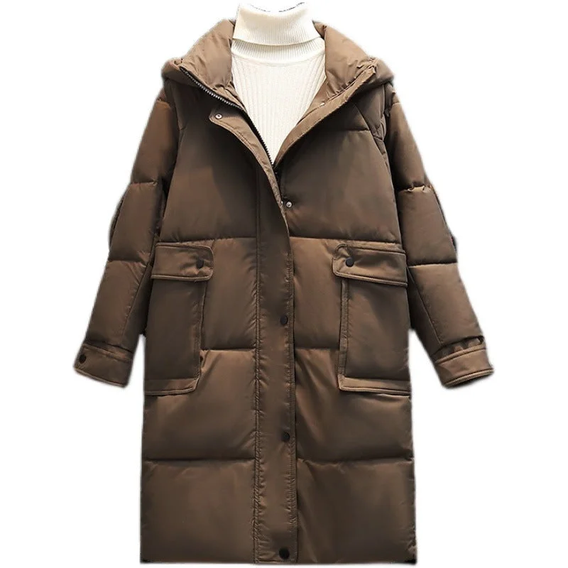 Exclusive Access Thick Hooded Loose Pocket Padded Jacket