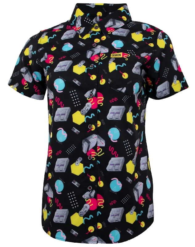 Shop and Save Gamer Women's Short Sleeve Party Shirt