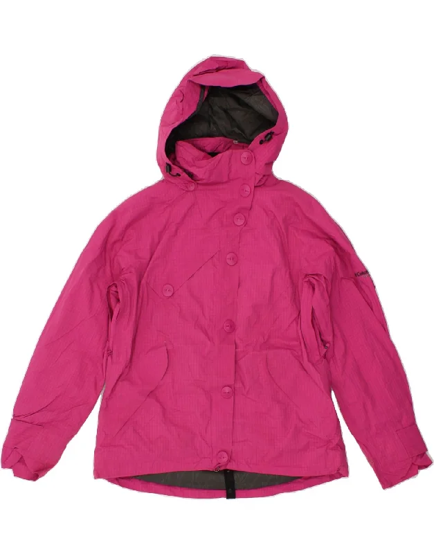 Can't Beat COLUMBIA Womens Titanium Hooded Rain Jacket UK 14 Medium Pink Nylon