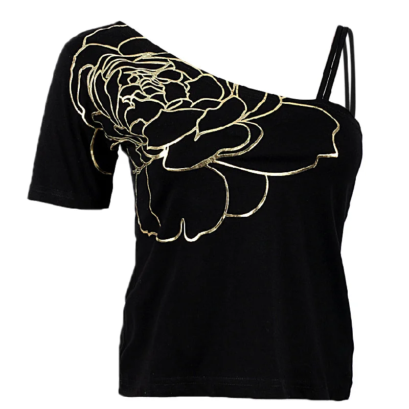 Exclusive Deal Redtag Black One-Shoulder Top for Women