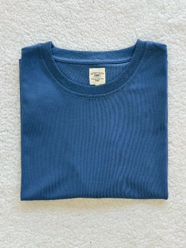 Price Cut Hamptons Blue Basic Blank Tee