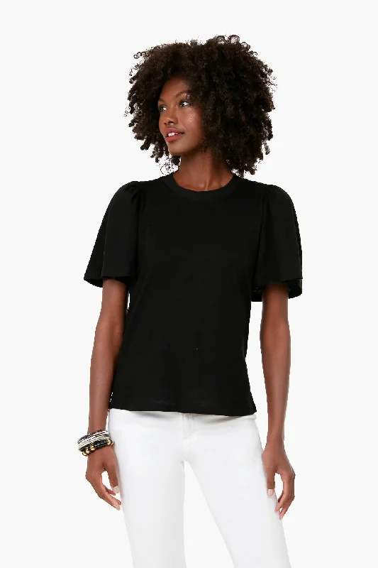 Limited Availability Black Tommy Short Sleeve Crewneck