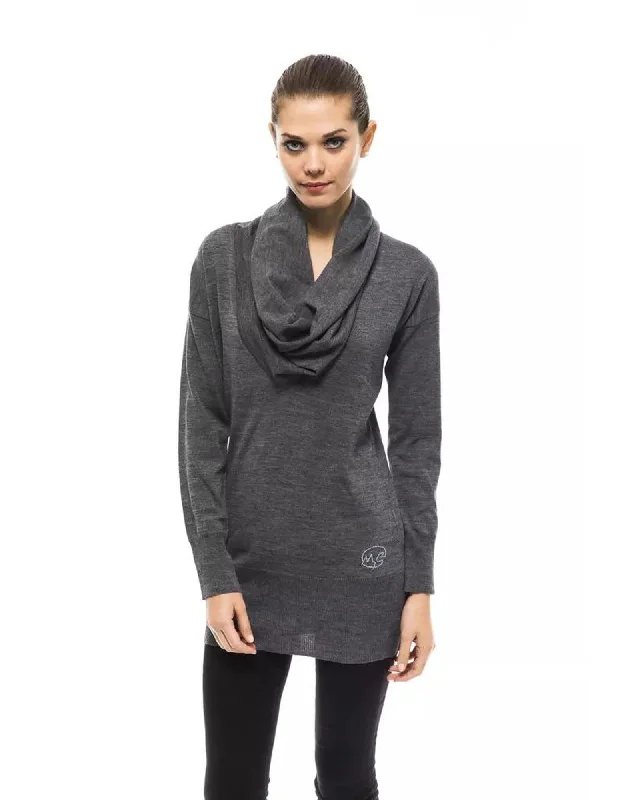 Discount Mania Montana Blu Women's Gray Wool Sweater - 44 IT