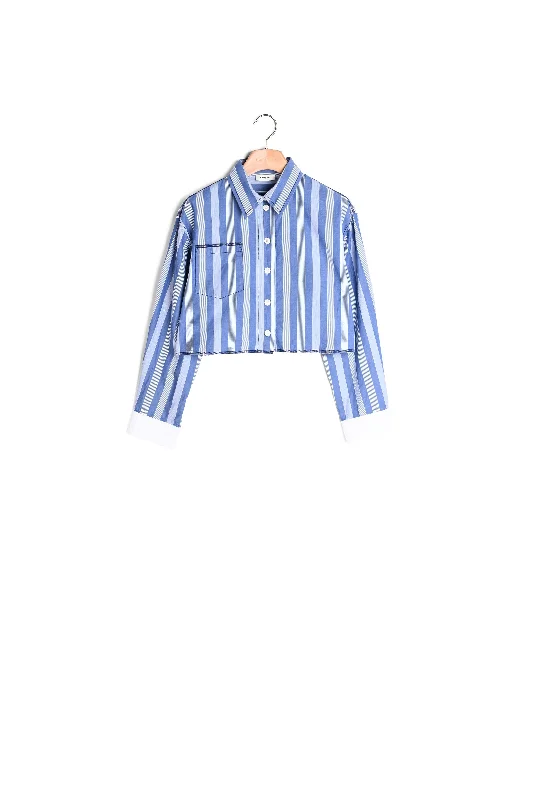 Great Bargain Chemise courte à rayures