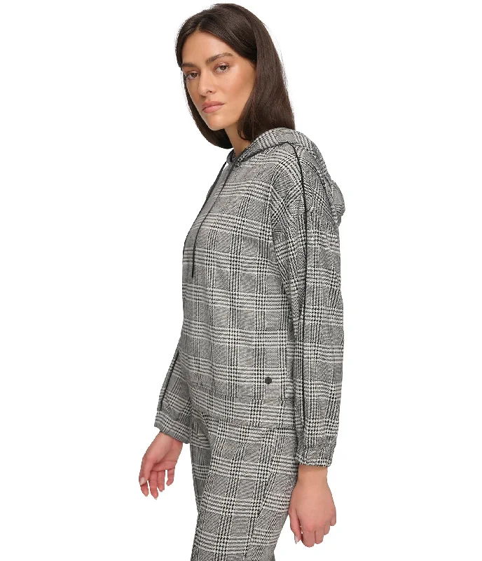 Shop Now Double Knit Hoodie With Black Piping
