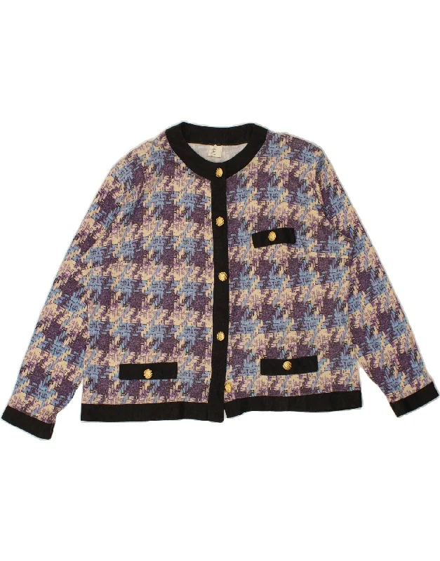 Steals and Deals VINTAGE Womens 5 Button Blazer Jacket IT 54 3XL Multicoloured Houndstooth Steals and Deals VINTAGE Womens 5 Button Blazer Jacket IT 54 3XL Multicoloured Houndstooth