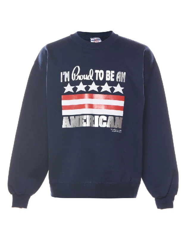 Super Savings American Printed Sweatshirt - L