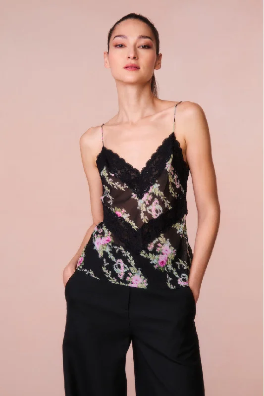Weekend Savings Extravaganza Brimsley Floral Lace-Trimmed Top