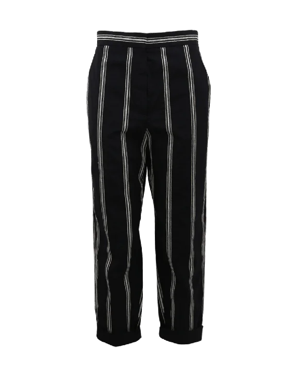 Doorbuster Deal Crinkle Micro Striped Pant