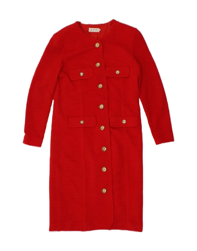 Your Weekend, Your Savings VINTAGE Womens Overcoat IT 44 Medium Red