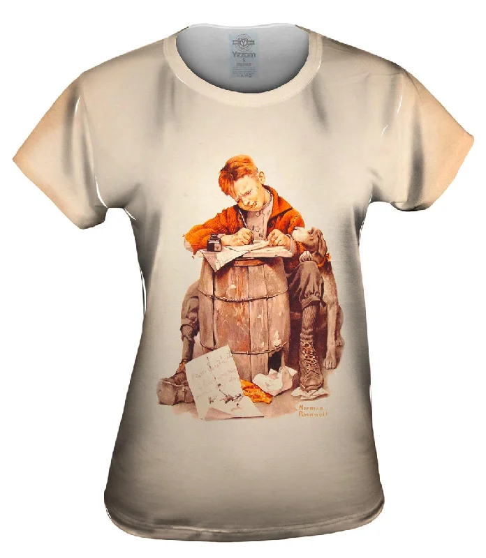 Customer Appreciation Sale Norman Rockwell - "Little Boy  Writing a Letter" (1920)