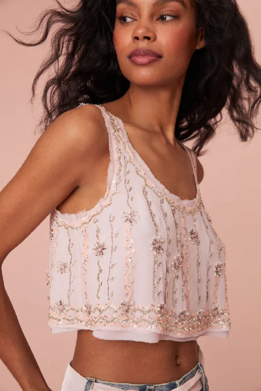 Amazing Value Ensor Embellished Crop Top