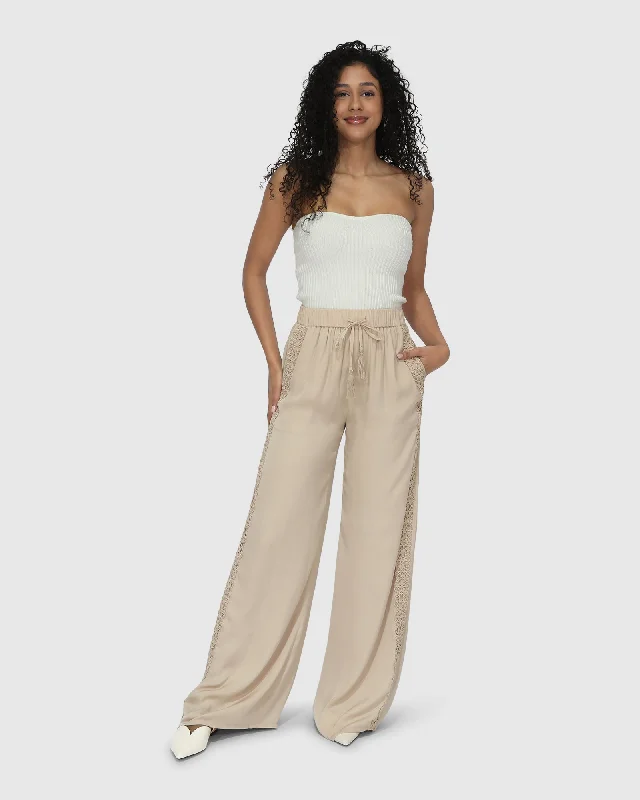 Weekend Offers That Impress Everywhere All At Once Wide Leg Pant - Latte