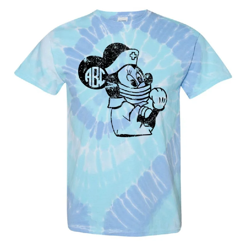 Weekend Extravaganza: Shop Now Monogrammed 'Tie Dye Minnie Nurse' T-Shirt