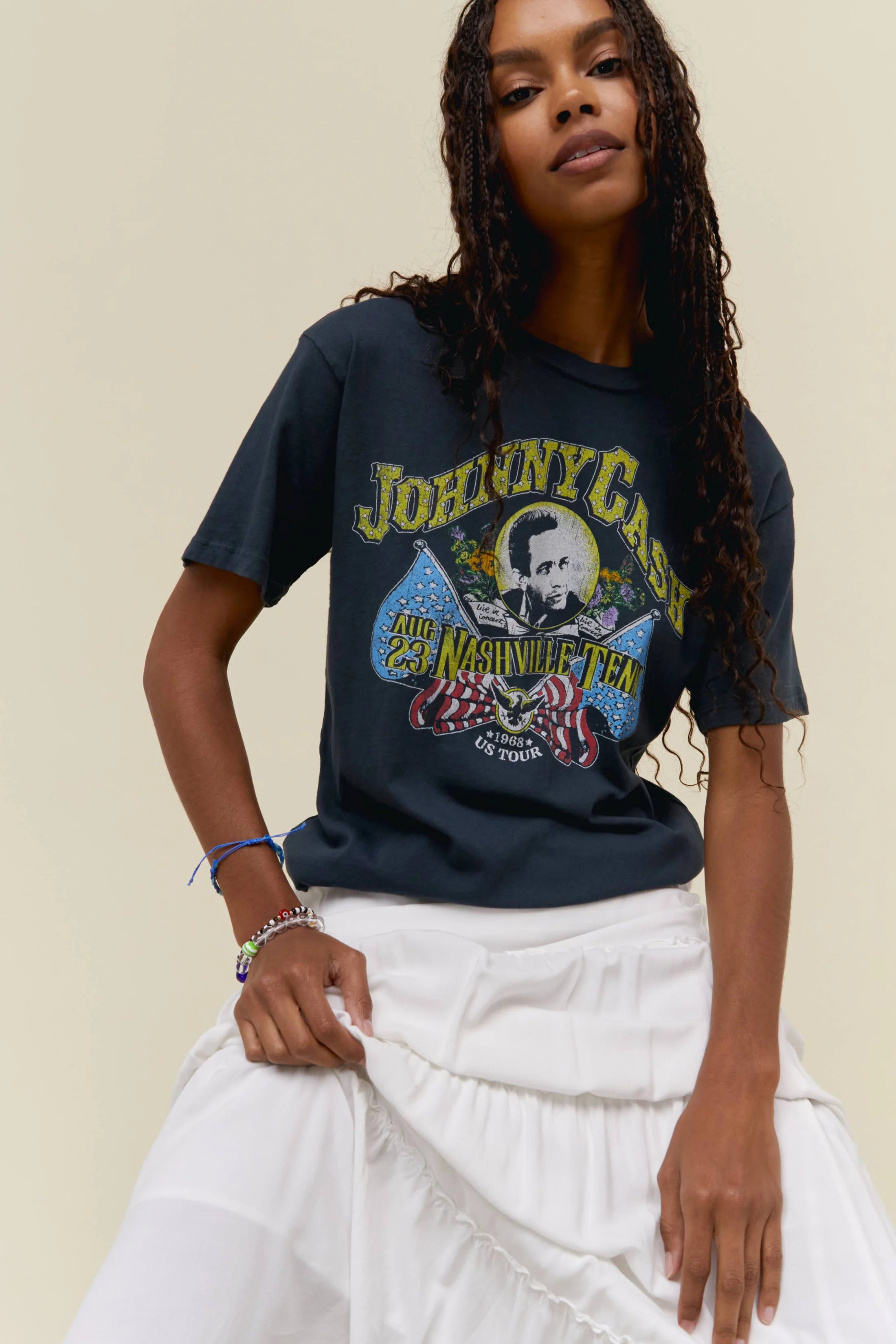 Deal Alert The Johnny Cash Nashville 1968 Weekend Tee by Daydreamer - Vintage Black