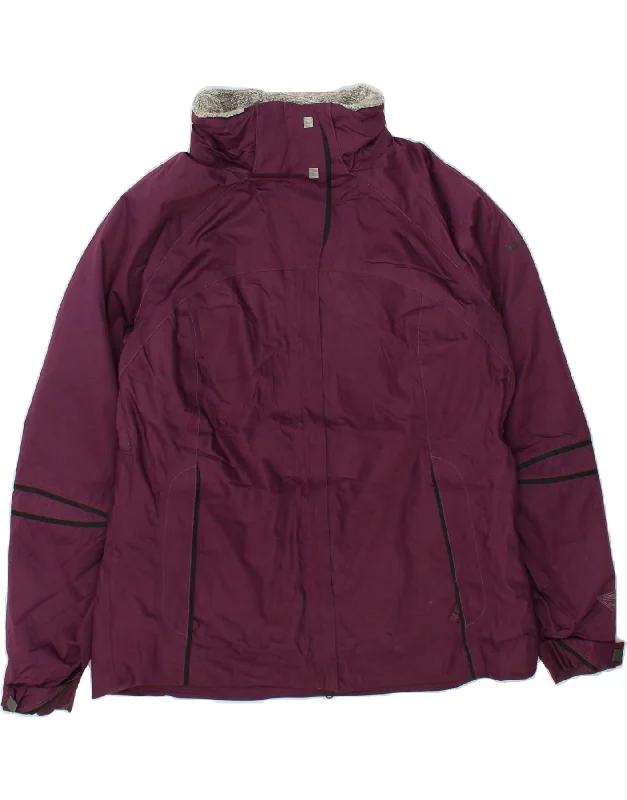 Weekend Deals That Sparkle COLUMBIA Womens Windbreaker Jacket UK 18 XL Maroon Nylon