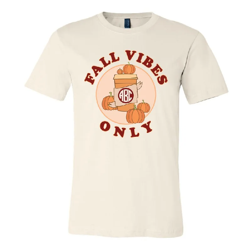 Super Sale Monogrammed 'Fall Vibes Only' Premium T-Shirt