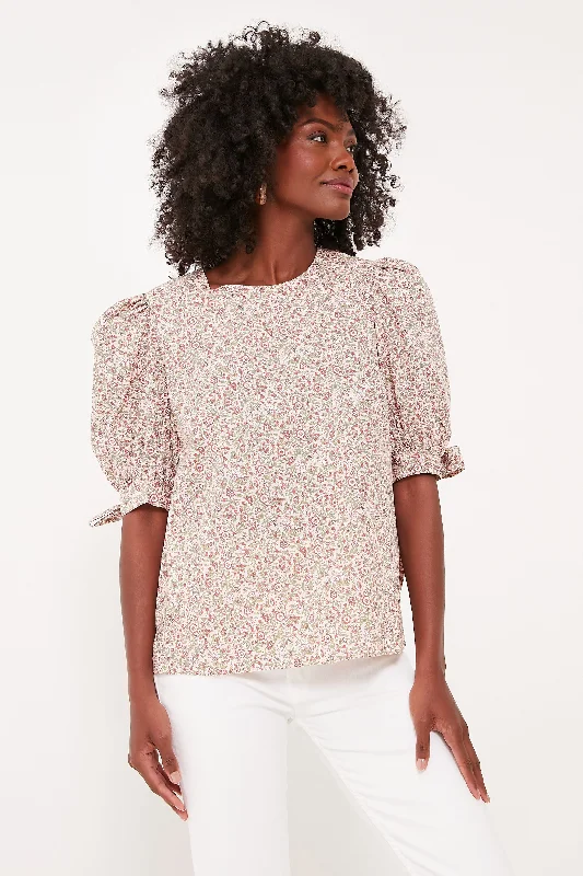 Special Savings Red Floral Fiona Blouse