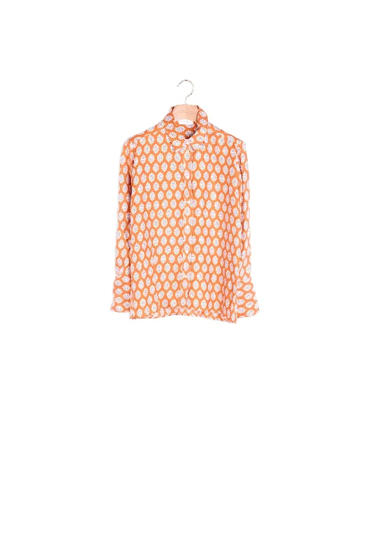 Limited Supply Chemise classique en soie imprimée