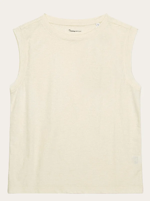 Buy Today Loose fit jersey tank top - GOTS/Vegan - Egret