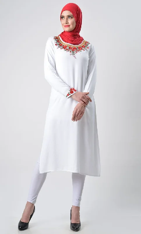 Weekend-Only Price Drops Rose Heavy Embroidered 2pc Set