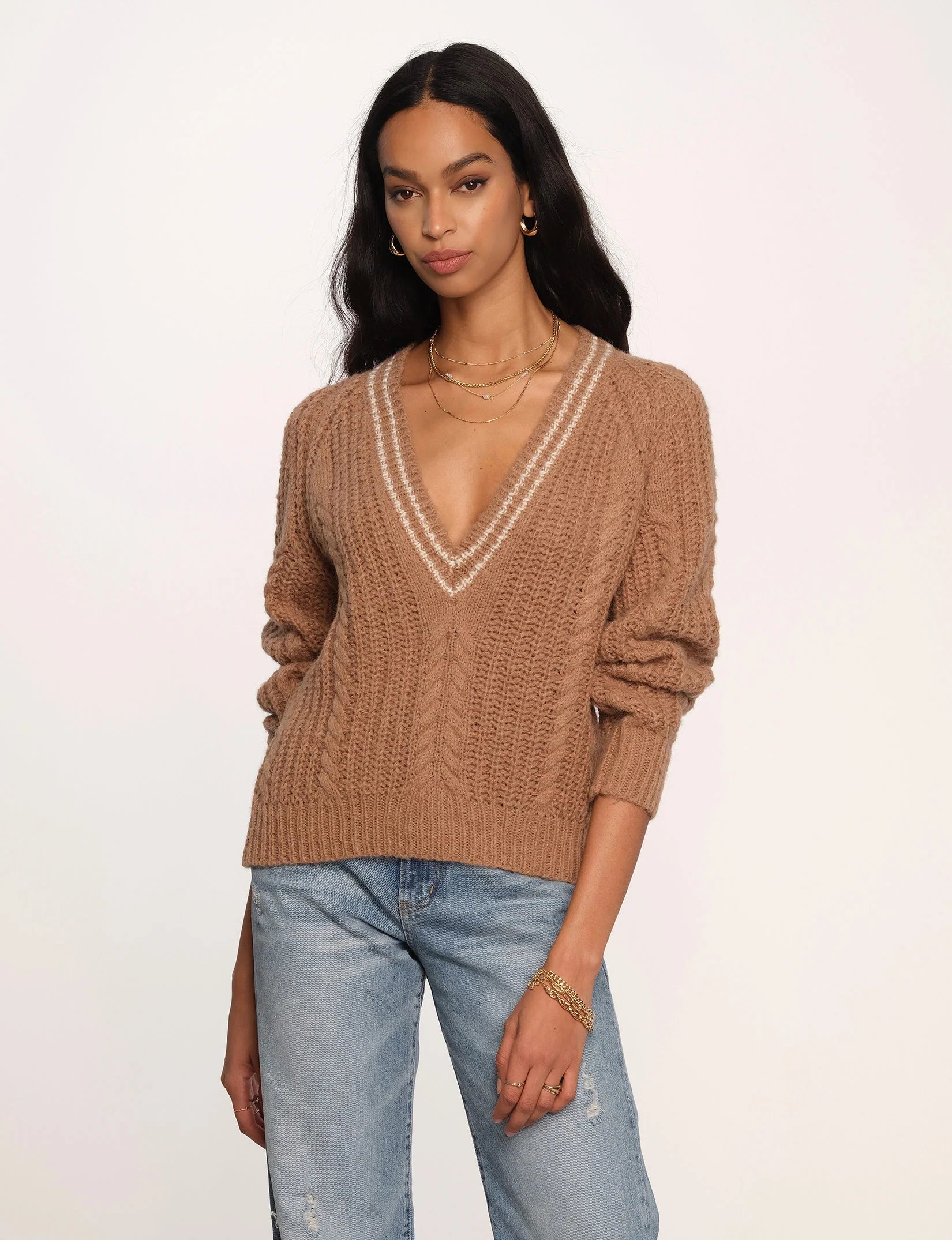 Unbeatable Prices The Felicia Sweater by Heartloom - Taupe