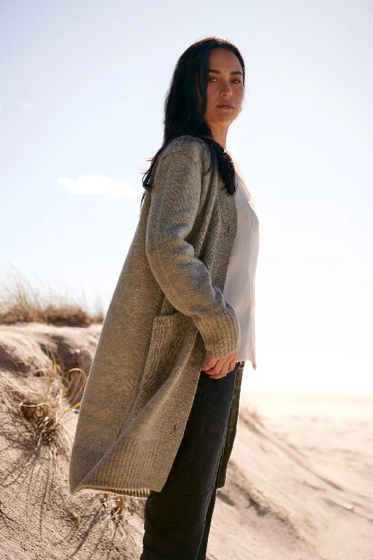 Buy More, Save More Dusty Sage Twist Lottie Longline Cardigan
