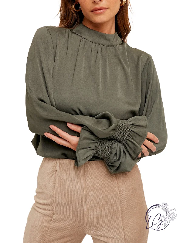 Weekend Bargains to Savor Satin Smock Delight Blouse