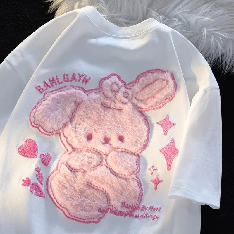 Price Buster Pink Bunny Fluffy Tee