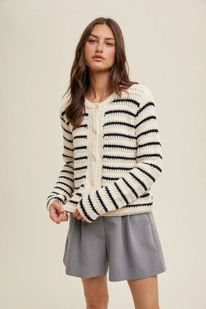 Daily Specials Cameron Striped Cardigan