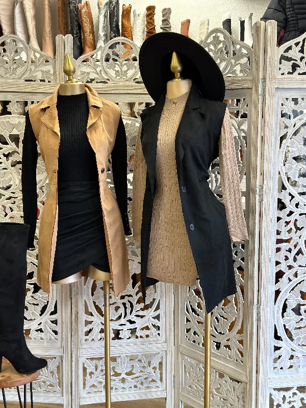 Instant Savings Suede Blazer Vest