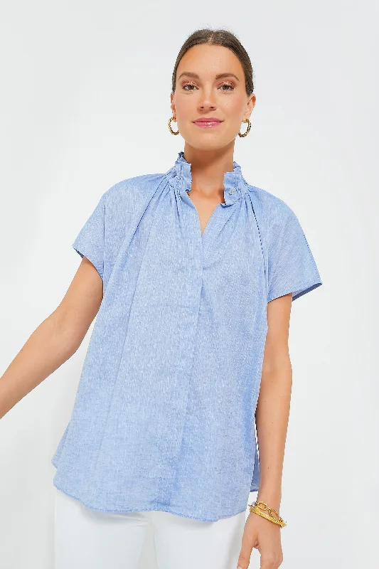 Exclusive Deal Chambray Rae Blouse