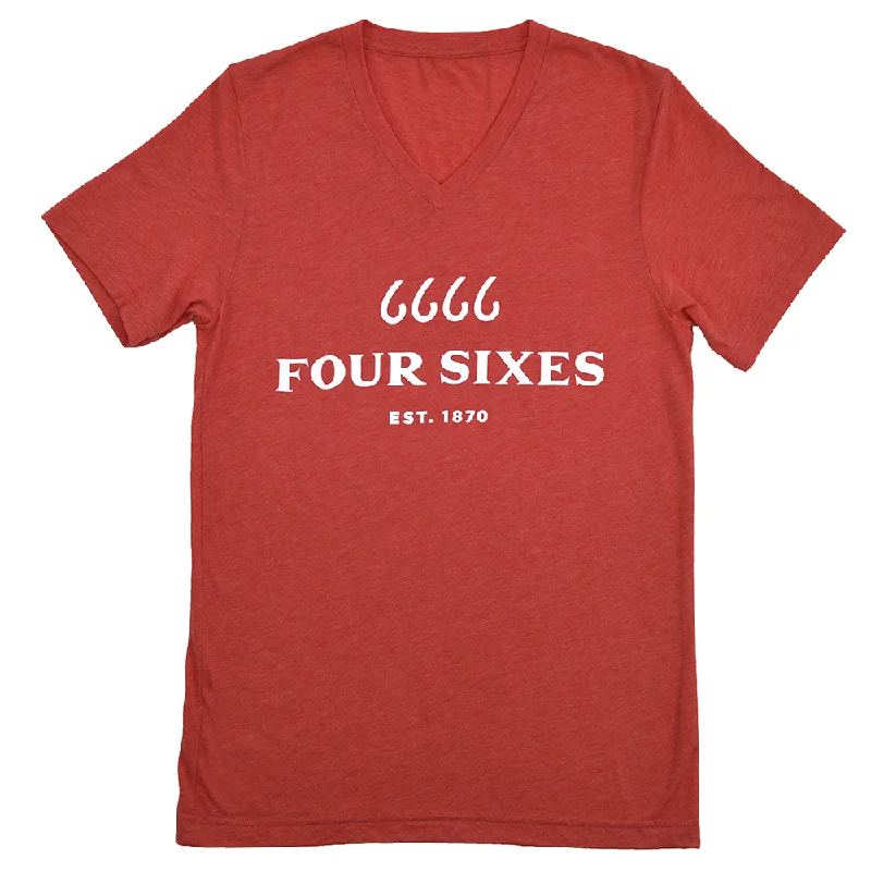 Sale Event Logo Heather Red V-Neck Triblend