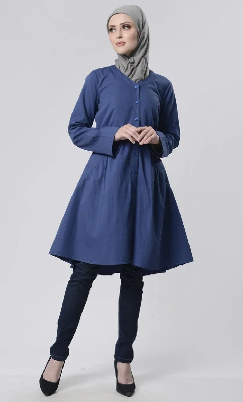 Sale Event Front Button Down Basic Tunic