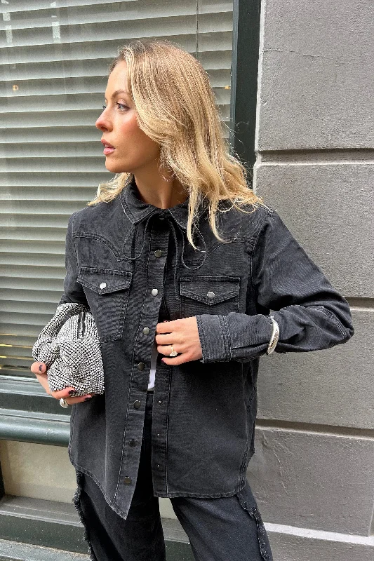 Time-Limited Offer Mia Shirt in Vintage Black