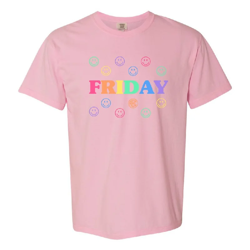 Deal Zone Monogrammed 'Smile, It's Friday' T-Shirt