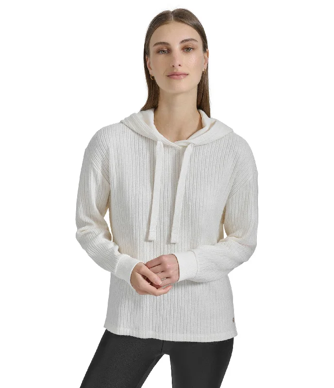 Exclusive Savings Long Sleeve Braided Knit Pullover Hoodie
