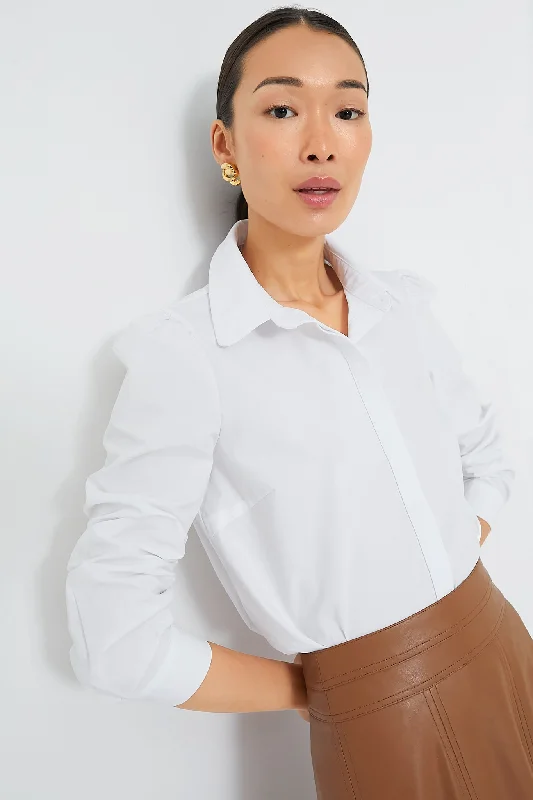 Reduced Rates White Penelope Button Down