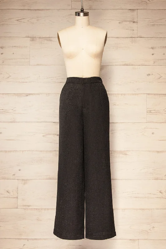 Special Price Wingston | Black Wide-Leg Pants