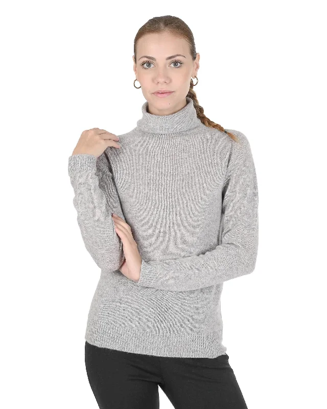 Doorbuster Deal Cashmere Womens Turtleneck Sweater - Made in Italy - S