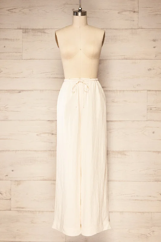 One-DAY Sale Koya Ivory | High-Waisted Pants