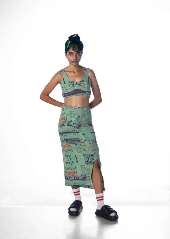 Weekend Offers That Delight Calender Wrapped Pencil Skirt