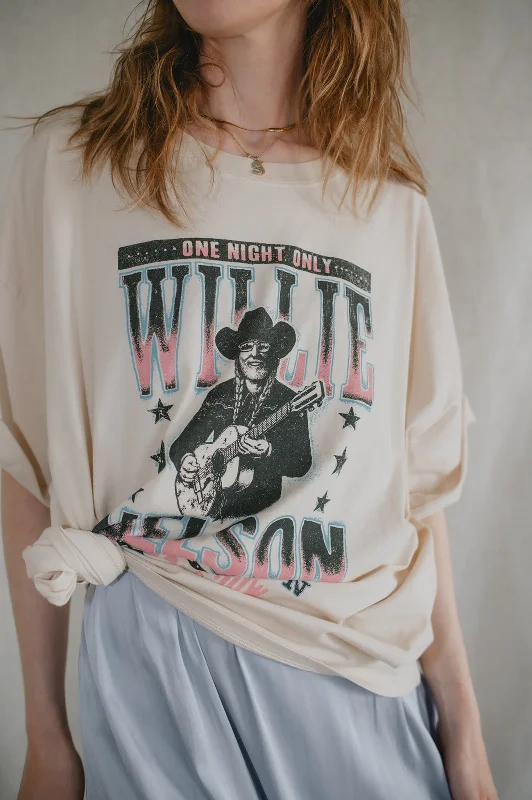 Value Deals The Willie Nelson One Night Only OS Tee by Daydreamer