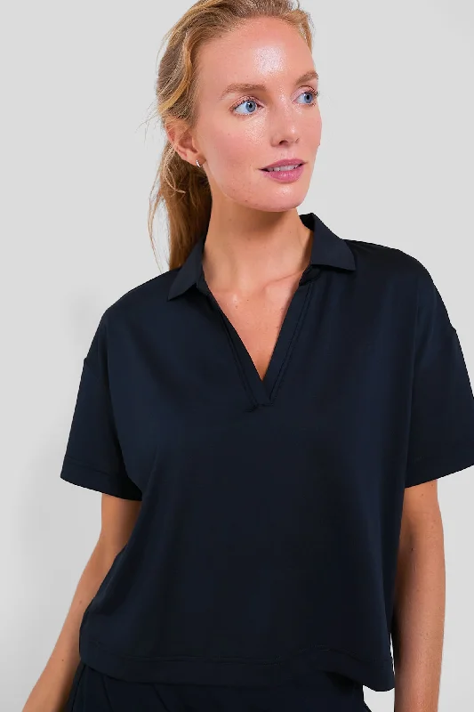 Stock Up and Save Black Cropped Caroline Polo