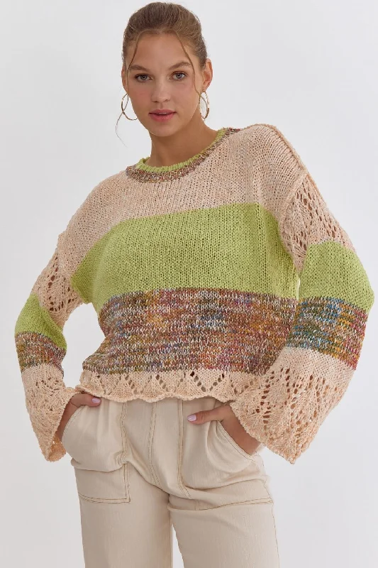 Final Offer Colorblock Knitted Sweater