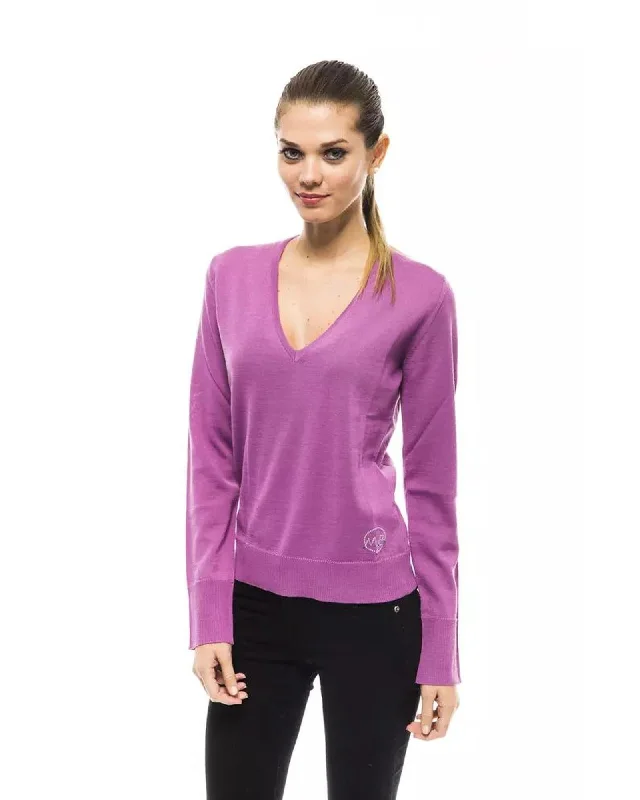 New Arrival Montana Blu Women's Pink Wool Sweater - 40 IT